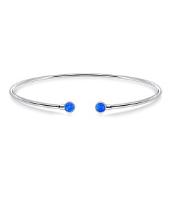 Blue Opal Silver Bracelet BRS-239